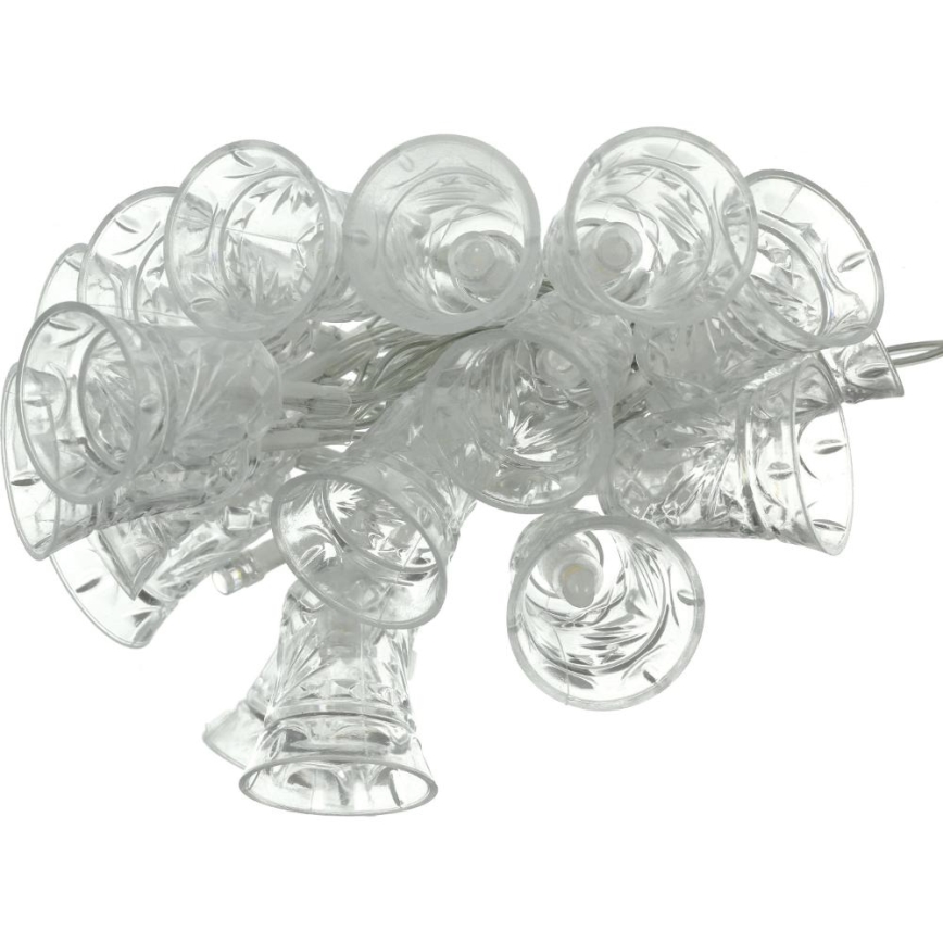 LED veriga 20xLED/3xAA/topla bela 2,2m zvončki