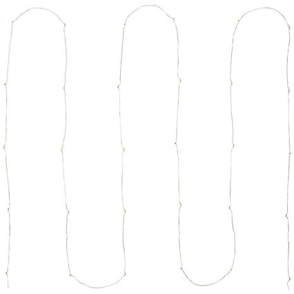 LED  veriga 30xLED/2xAA 3,3m večbarvna