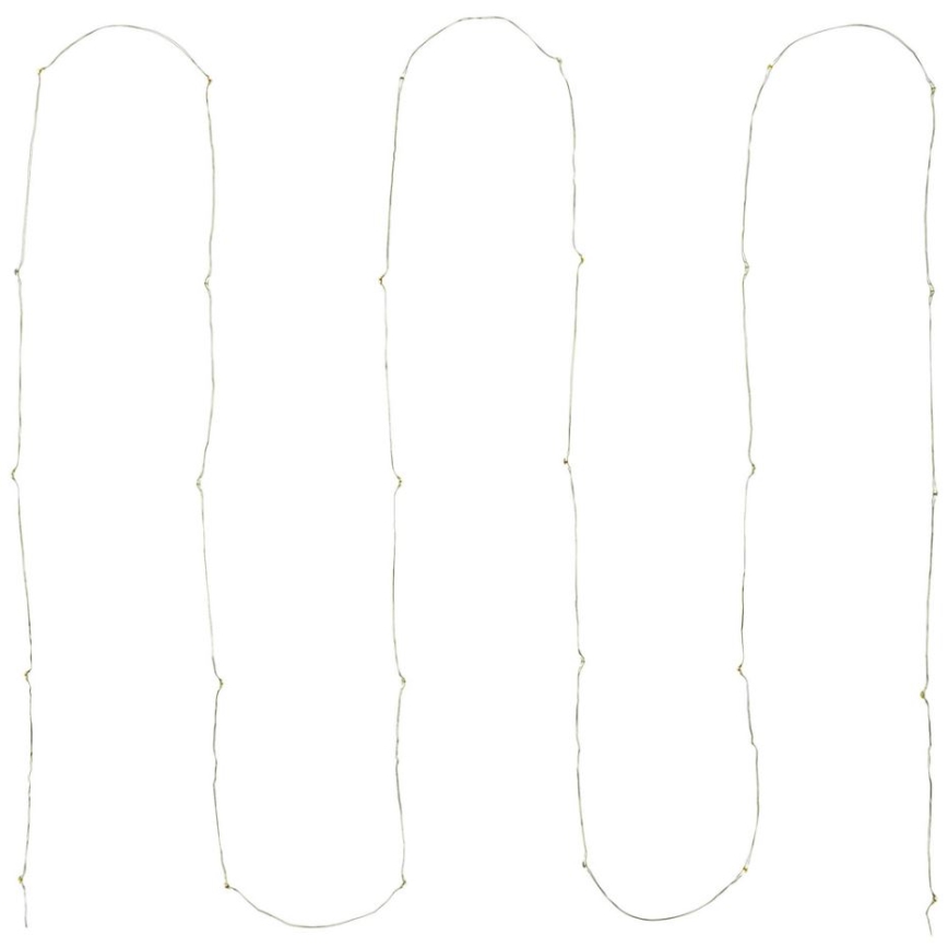 LED  veriga 30xLED/2xAA 3,3m večbarvna