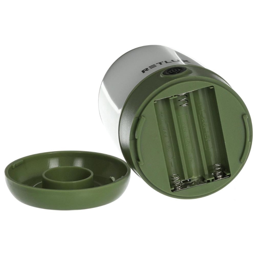 LED Zatemnitven prenosni svetilka LED/3W/3xAAA zelena