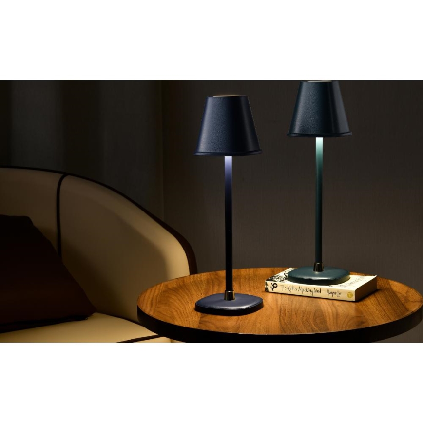 LED Zatemnitvena polnilna namizna svetilka LED/3W/1800 mAh temno modra
