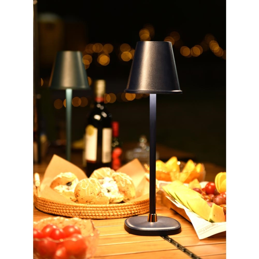 LED Zatemnitvena polnilna namizna svetilka LED/3W/1800 mAh temno modra