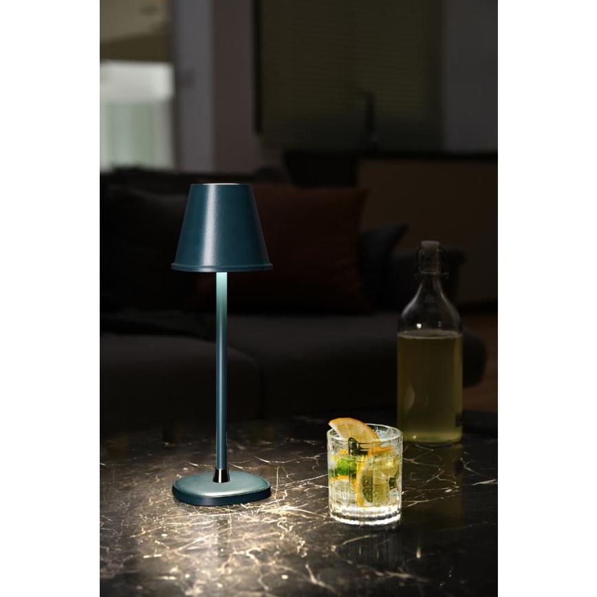 LED Zatemnitvena polnilna namizna svetilka LED/3W/1800 mAh temno modra