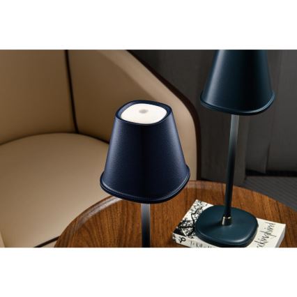 LED Zatemnitvena polnilna namizna svetilka LED/3W/1800 mAh temno modra