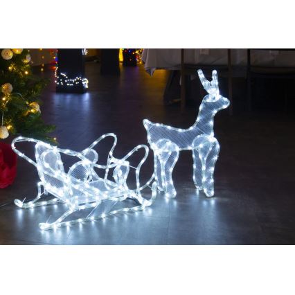 LED Zunanja božična dekoracija LED/12W/230V IP44 jelenček