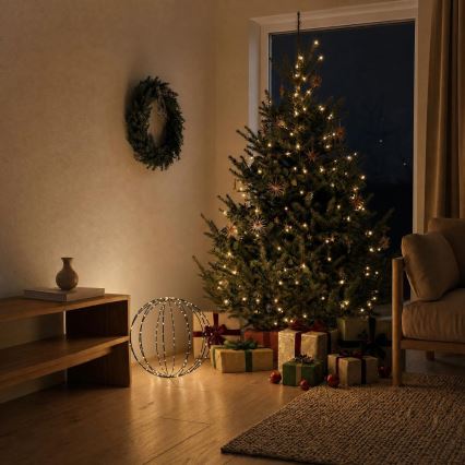 LED zunanja božična dekoracija LED/2,1W/230V pr. 40 cm IP44 topla bela