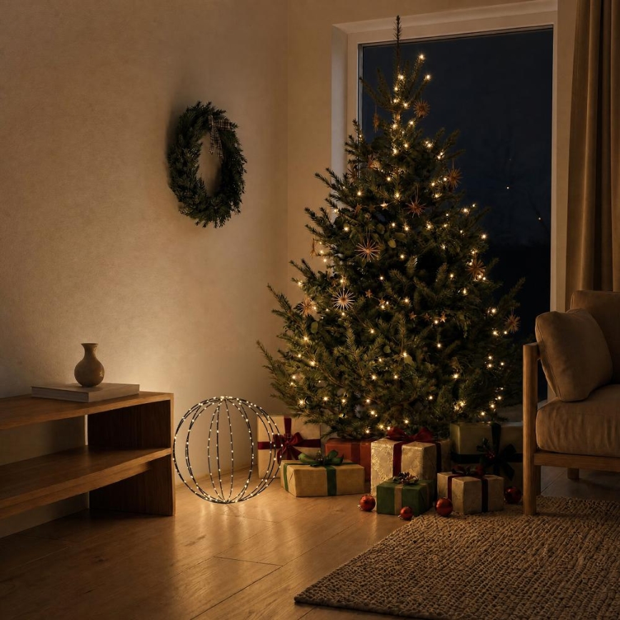 LED zunanja božična dekoracija LED/2,1W/230V pr. 40 cm IP44 topla bela