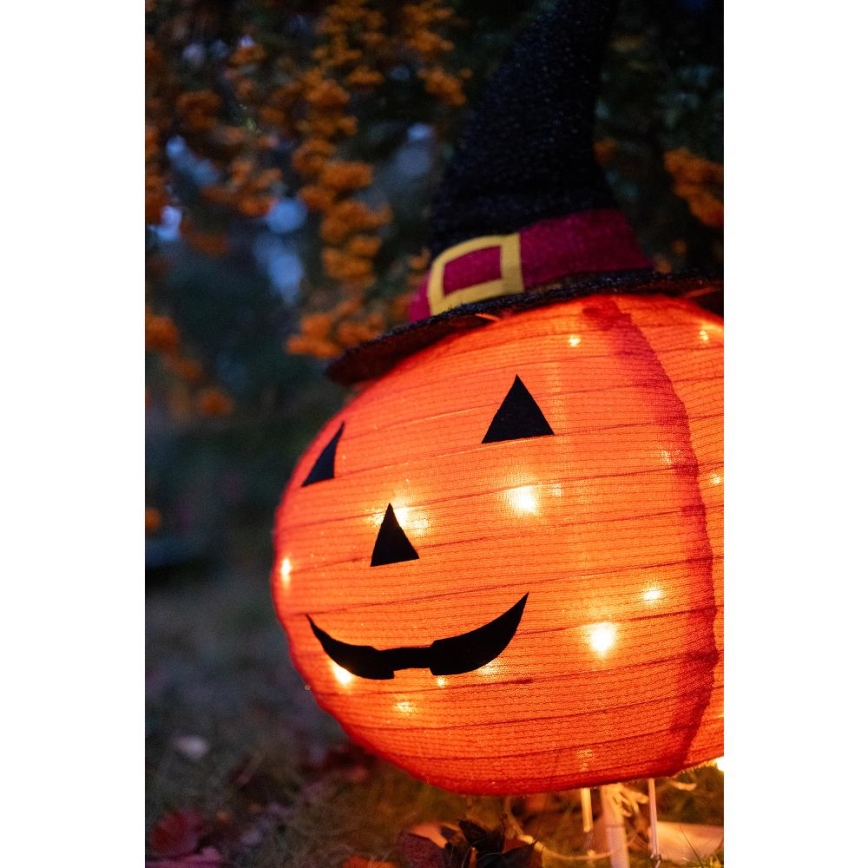 LED Zunanja dekoracija HALLOWEEN LED/3xAA/topla bela IP44 buče