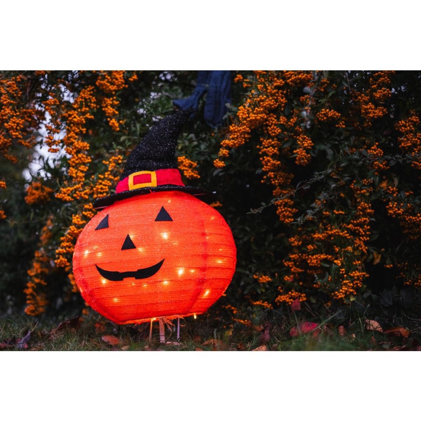 LED Zunanja dekoracija HALLOWEEN LED/3xAA/topla bela IP44 buče