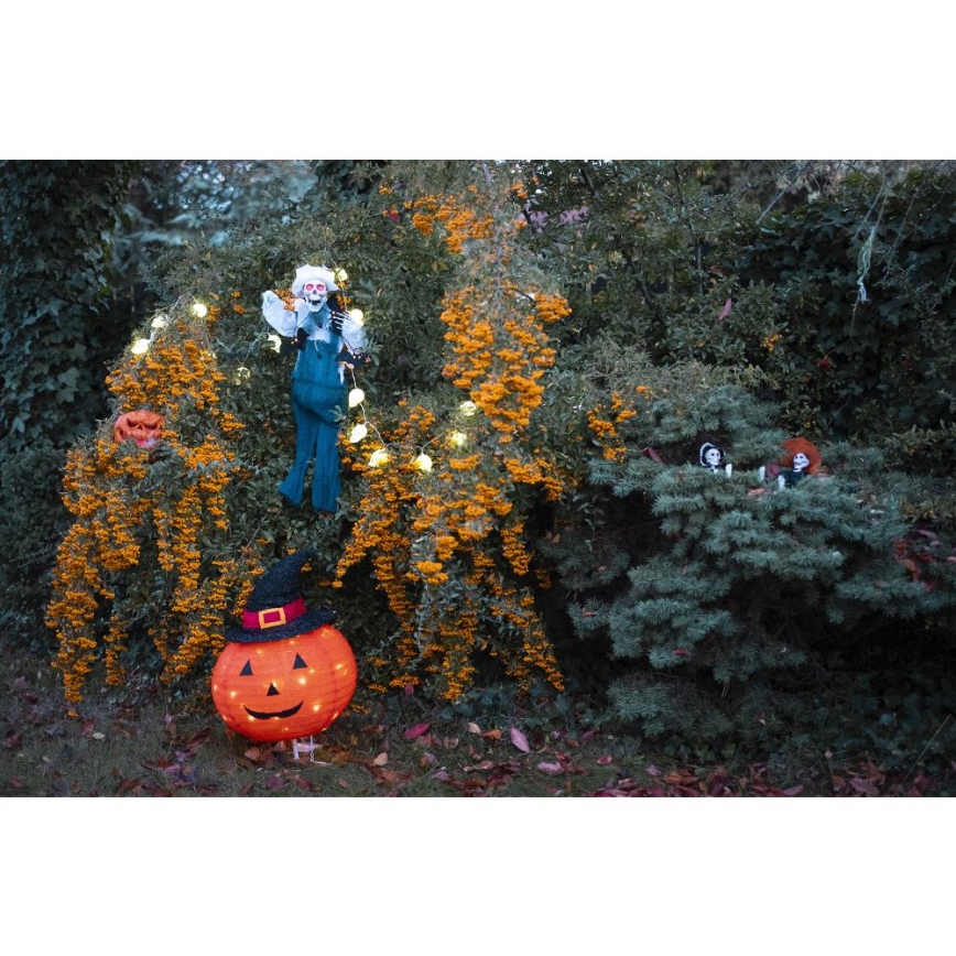 LED Zunanja dekoracija HALLOWEEN LED/3xAA/topla bela IP44 buče