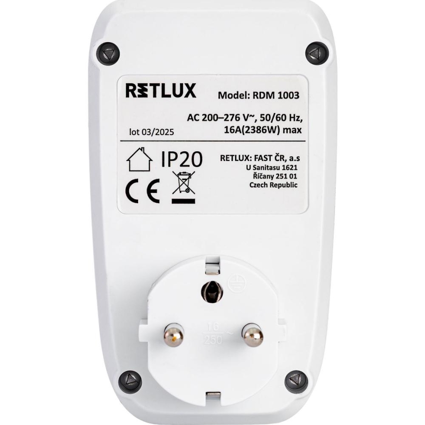 Merilnik porabe električne energije 3680 W/230 V