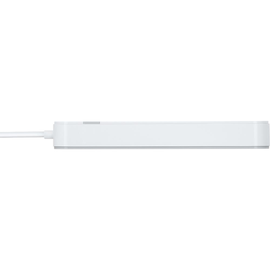 Pametni dodatek kabel s stikalom 4Z Tip E + 2x USB-A + 1x USB-C 1,5m Wi-Fi Tuya bela