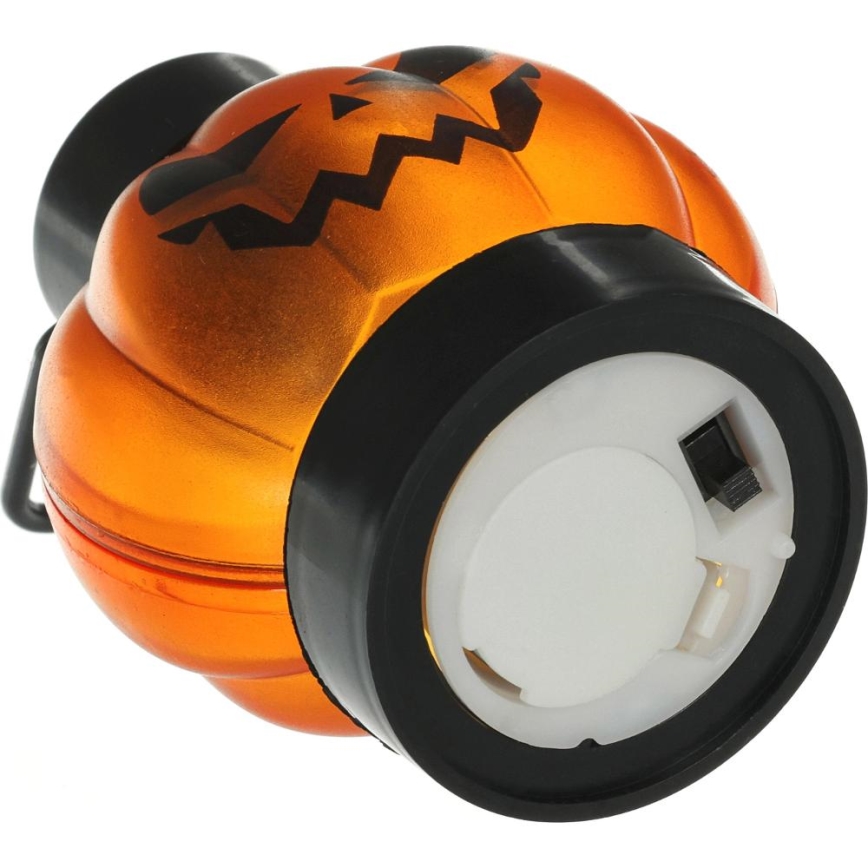 SET 6x LED Dekoracija HALLOWEEN LED/1xCR2032/topla bela buče