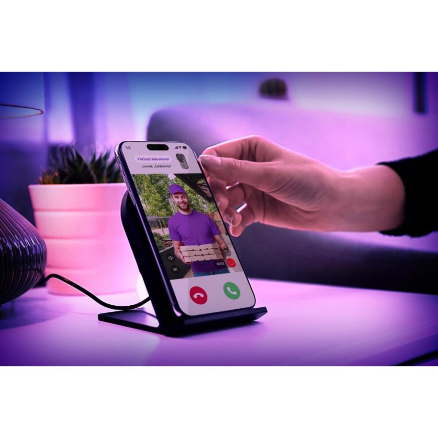 Video zvonec s senzorjem gibanja 5MPx 1440p 5200 mAh Wi-Fi IP65 antracit