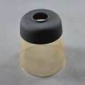Rezervno steklo za lestenec AMBER E27, premer 15,5 cm, črna/dimljeno bež