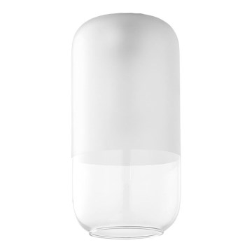 Rezervno steklo za lestenec MARCO E27 premera 14 cm prozorno/belo
