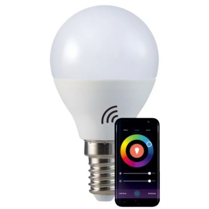 RGB LED Zatemnitvena žarnica G45 E14/5,5W/230V 3000-6500K Wi-fi Tuya