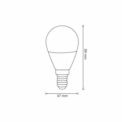 RGB LED Zatemnitvena žarnica G45 E14/5,5W/230V 3000-6500K Wi-fi Tuya