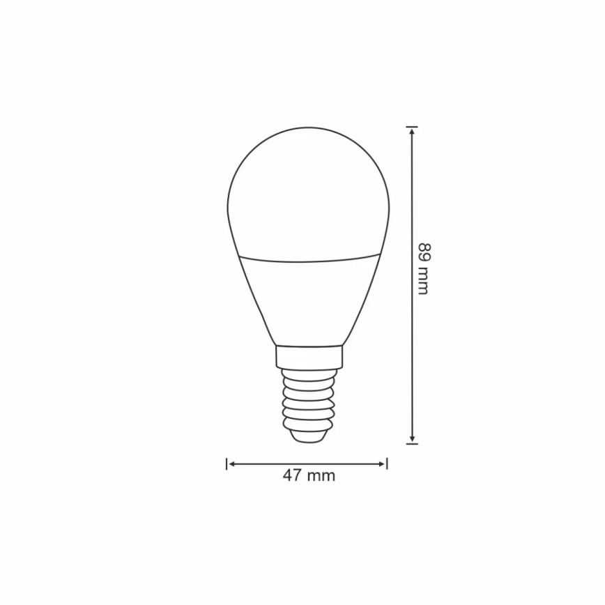 RGB LED Zatemnitvena žarnica G45 E14/5,5W/230V 3000-6500K Wi-fi Tuya