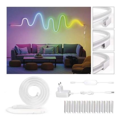 RGBIC LED Zatemnitveni trak GoSmart LED/24W/230V 3 m Wi-Fi Tuya