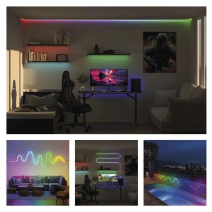 RGBIC LED Zatemnitveni trak GoSmart LED/33W/230V 5 m Wi-Fi Tuya