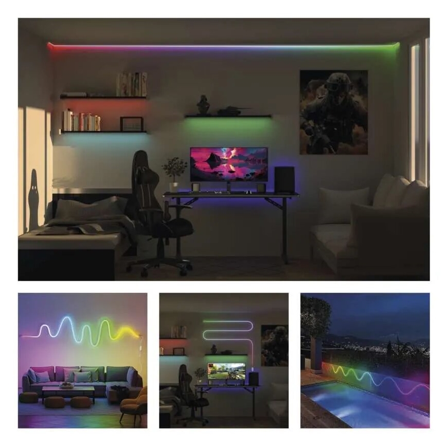RGBIC LED Zatemnitveni trak GoSmart LED/33W/230V 5 m Wi-Fi Tuya