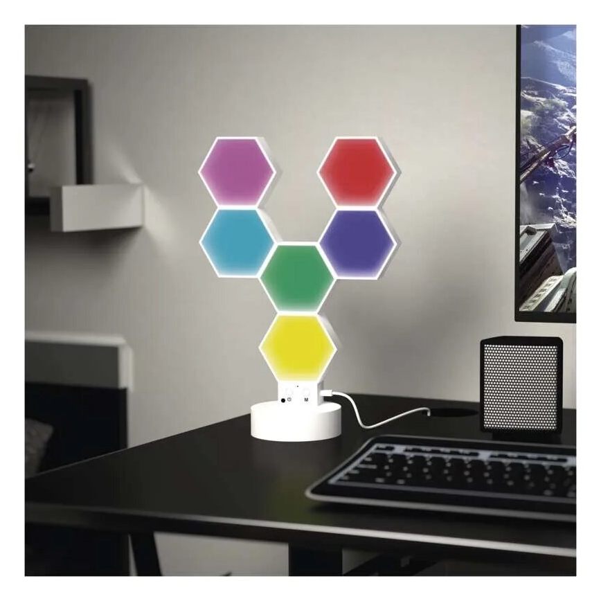 RGBIC Zatemnitvena namizna svetilka GoSmart LED/5,5W/230V Wi-Fi Tuya
