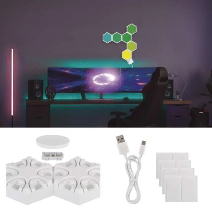 RGBIC Zatemnitvena namizna svetilka GoSmart LED/5,5W/230V Wi-Fi Tuya