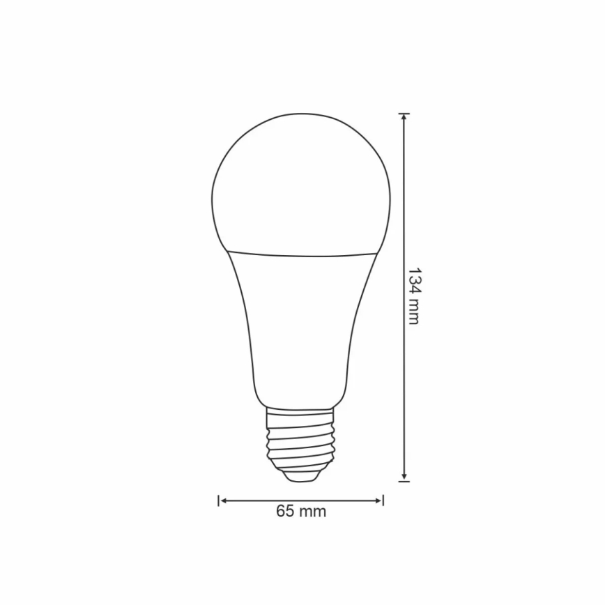 RGBW LED Zatemnitvena žarnica A65 E27/11W/230V 2700-6500K Wi-Fi Tuya