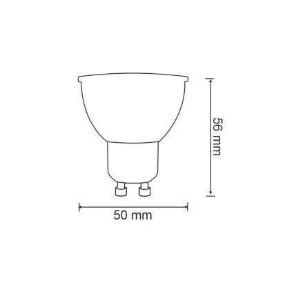 RGBW LED Zatemnitvena žarnica G45 GU10/5,5W/230V 2700-6500K Wi-Fi Tuya