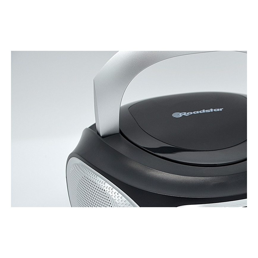 Roadstar CDR-365U/SL - Radio z FM/PLL in USB 32W/230V/4xLR14 črna/srebrna