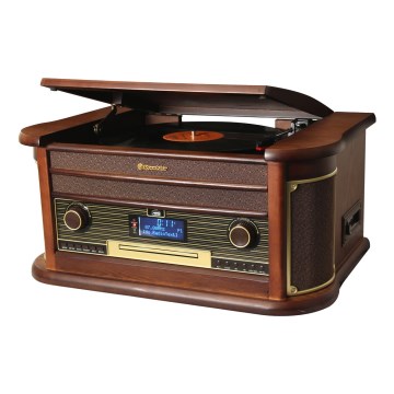 Roadstar HIF-1996D+BT - Hi-Fi sistem z gramofonom, radiem, CD-predvajalnikom in kasetnim predvajalnikom 40W/230V + daljinski upravljalnik