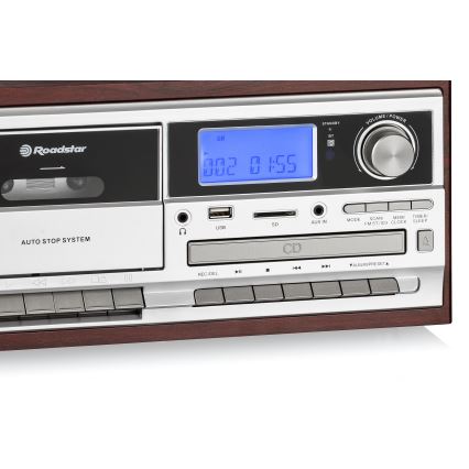 Roadstar HIF-8892 EBT - Hi-Fi sistem z gramofonom, CD in kaseto 64W/230V + daljinski upravljalnik