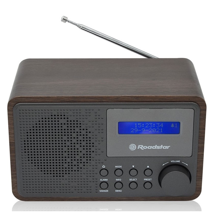 Roadstar HRA-700D+/WD - Radio z DAB+, FM in vgrajeno budilko 16W/230V/4xAA