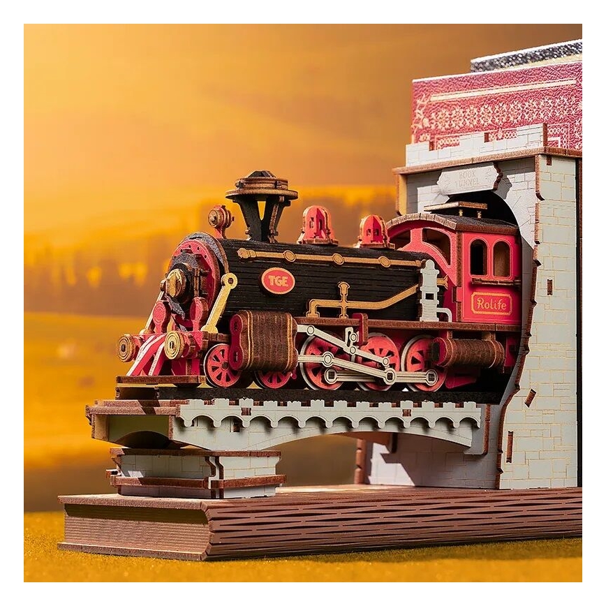 RoboTime - 3D uganka Bookstop Zgodovinski parni vlak