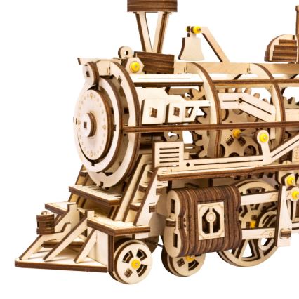 RoboTime - 3D wooden mechanical puzzle Steam locomotive