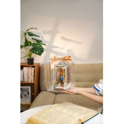 RoboTime - LED Opora za knjige Vrt hiša 3D puzzle 2xAAA