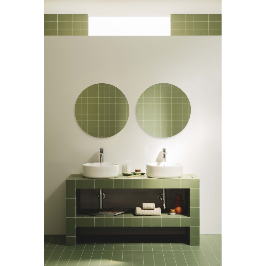 Roca A3270MJ000 - Vgradni umivalnik GAP premera 39 cm keramika/bela