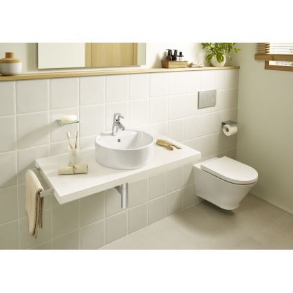Roca A3270MJ000 - Vgradni umivalnik GAP premera 39 cm keramika/bela