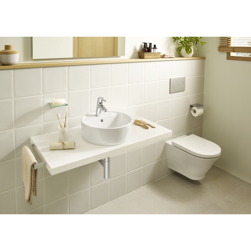Roca A3270MJ000 - Vgradni umivalnik GAP premera 39 cm keramika/bela
