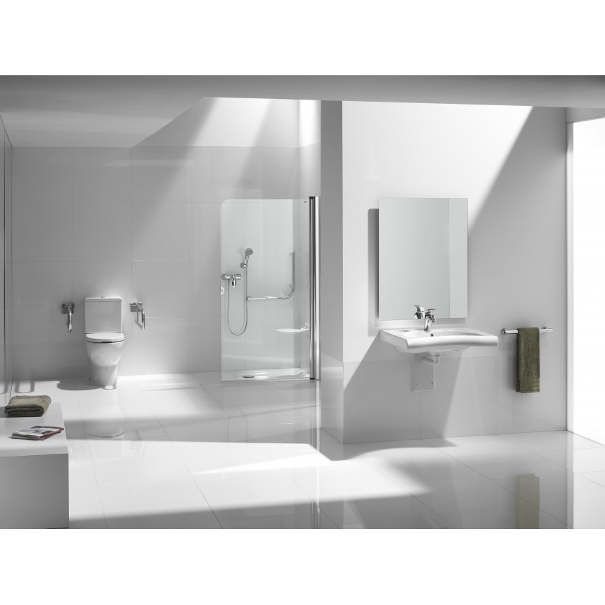 Roca A341242000 - Splakovalna cisterna MERIDIAN s spodnjim dovodom, keramika/bela