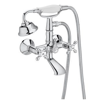 Roca A5A014BC00 - komplet za kad s baterijo CARMEN RETRO, krom visokega sijaja