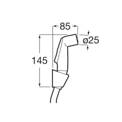 Roca A5B9130C00 - bidetni tuš BE-FRESH, visokosijajni krom