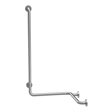 Ročaj za tuš 66x118 cm iz nerjavečega jekla, srebrne barve