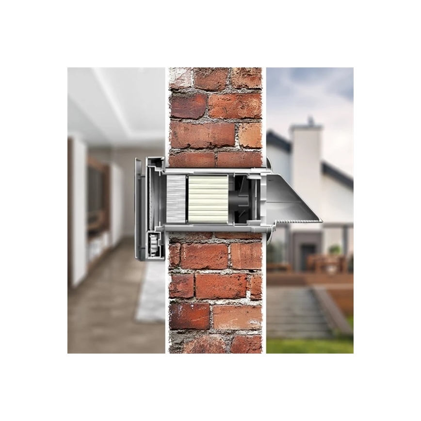 Room heat recovery unit 12W Wi-Fi Tuya + Daljinski upravljalnik