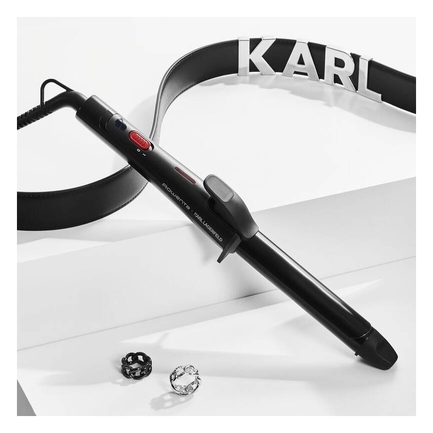 Rowenta - Kodralnik KARL LAGERFELD 47W/230V črna