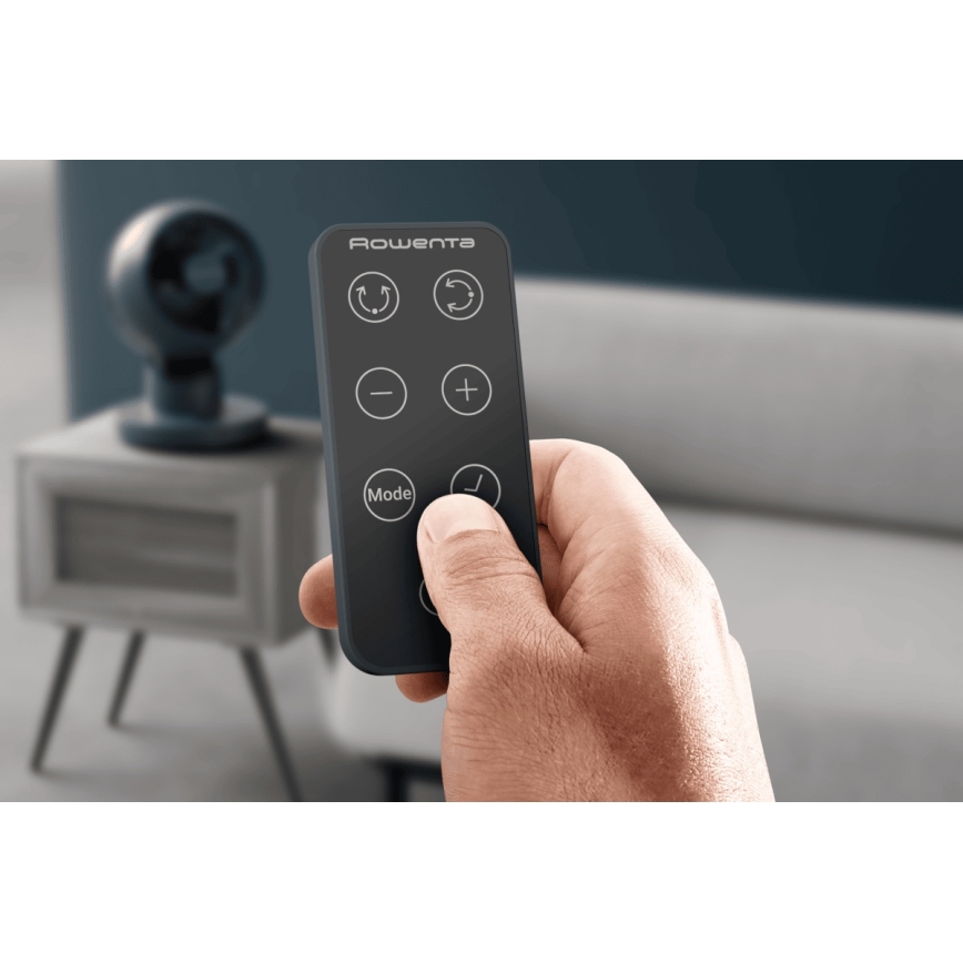 Rowenta - Namizni ventilator TURBO SWIFT COMPACT 230V modra + daljinski upravljalnik