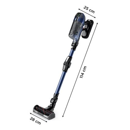 Rowenta - Palični sesalnik z mopom X-FORCE FLEX ANIMAL AQUA AUTO 3v1 480W/32,4V 2500 mAh modra