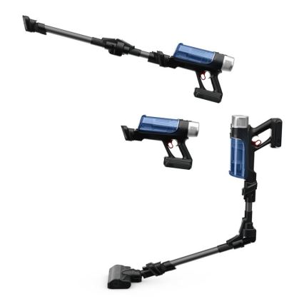 Rowenta - Palični sesalnik z mopom X-FORCE FLEX ANIMAL AQUA AUTO 4v1 250W/25,2V 2500 mAh črna/modra