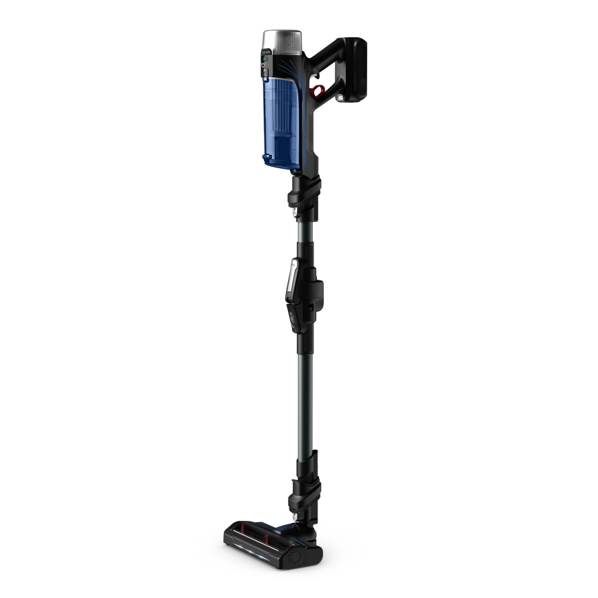 Rowenta - Palični sesalnik z mopom X-FORCE FLEX ANIMAL AQUA AUTO 4v1 250W/25,2V 2500 mAh črna/modra